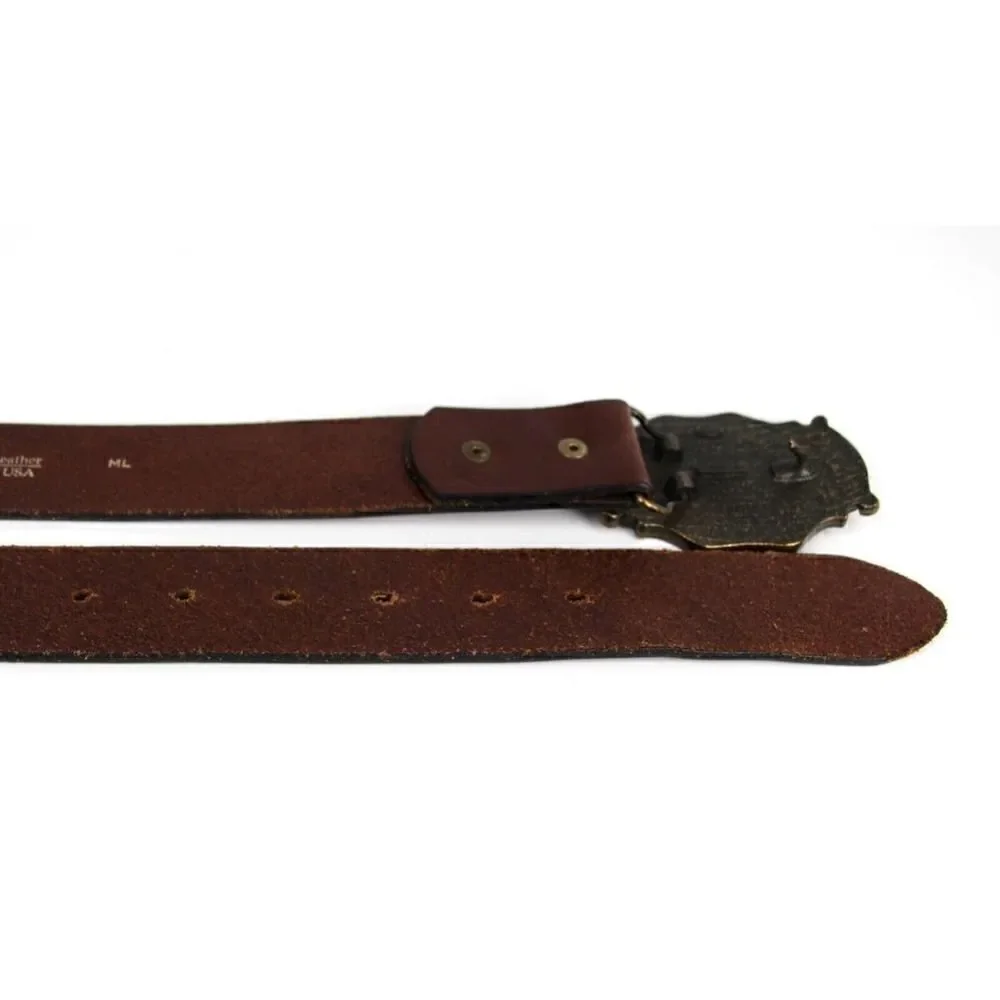 Joomi Joolz BUCKLE BROWN GENUINE LEATHER 1.5